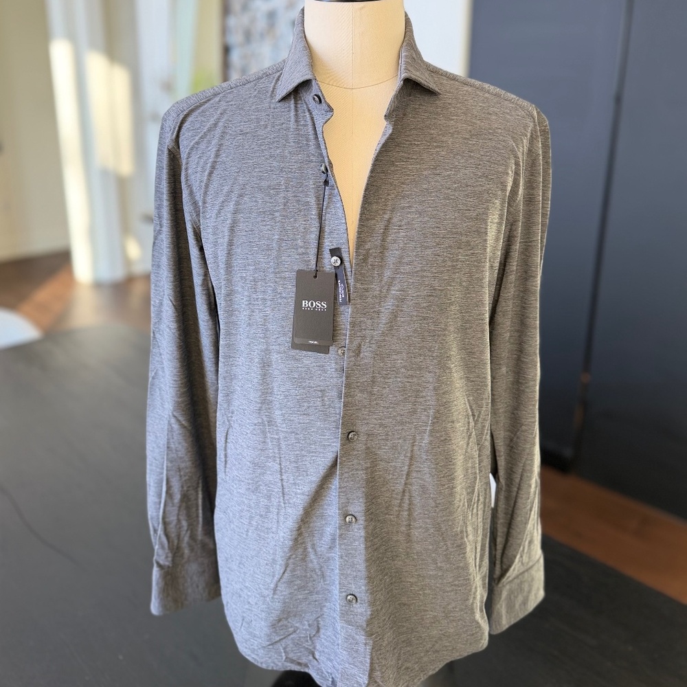 Men's Hugo Boss Travel Button Down Slim Fit NWT